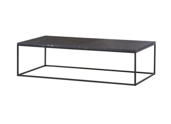 Onix Rectangular Coffee Table Black - Angled View