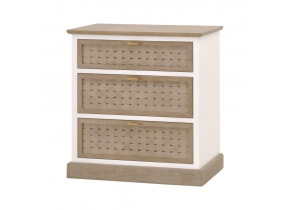 Essentials For Living Weave Entry Cabinet - Front Side Angle