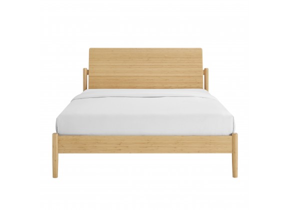 Greenington Monterey King Platform Bed, Wheat - Front Angle