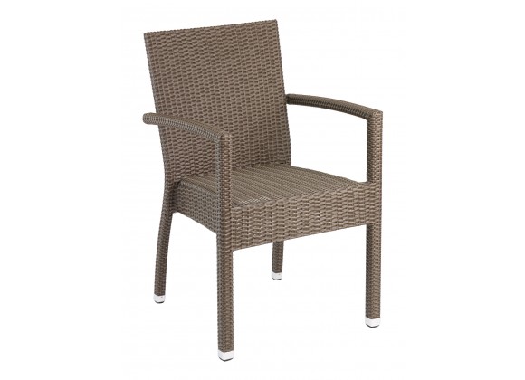 Hand Woven PE Synthetic Wicker Arm Chair - Indo