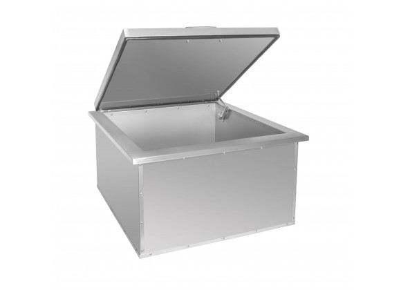 Wildfire Outdoor Living Ice Chest - Angled and Opened