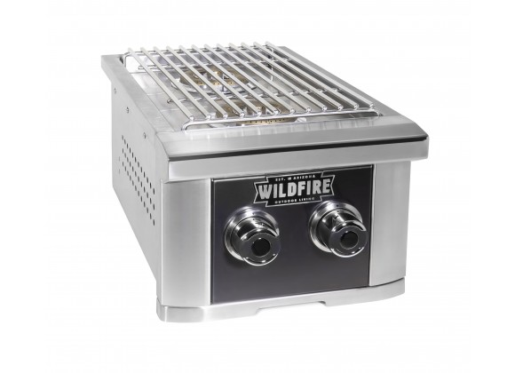 Wildfire Ranch Double Side Burner 304 SS Propane/Natural Gas - Angled