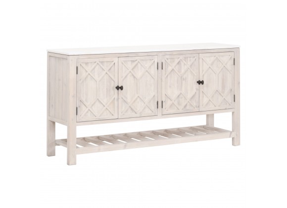Essentials For Living Willow Media Sideboard - Front Side Angle