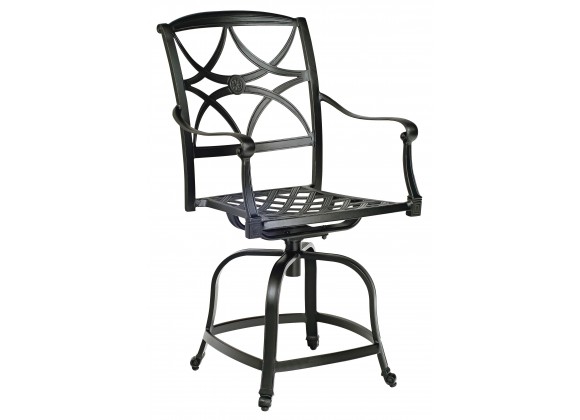 Woodard Wiltshire Swivel Counter Stool - Angled