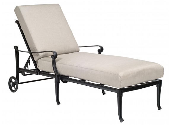Woodard Wiltshire Adjustable Chaise Lounge - Angled