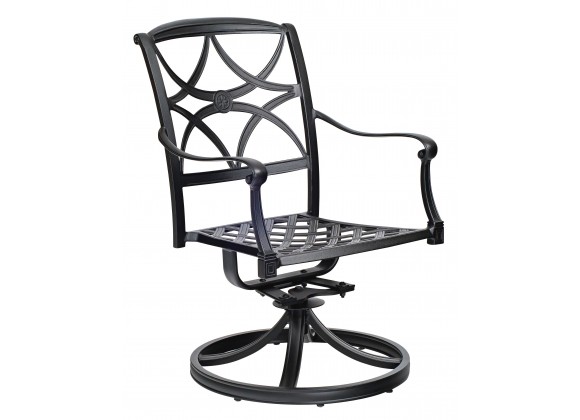Woodard Wiltshire Swivel Rocking Dining Arm Chair