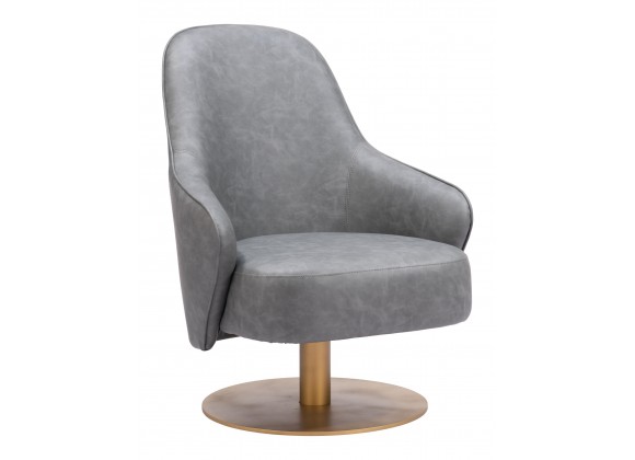 Zuo Modern Withby Accent Chair Gray - Angled 1