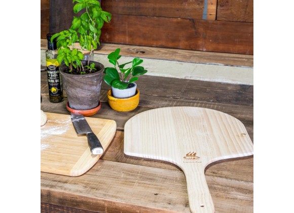 WPPO Ovens 14" x 24" Wooden Pizza Peel (Launch Pad) - Lifestyle