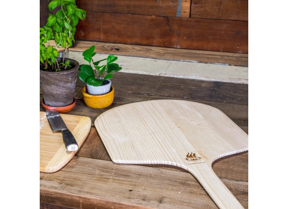 WPPO Ovens 16" x 36" Long Handled Wooden Pizza Peel - Lifestyle