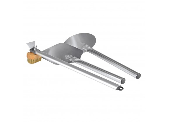 WPPO Ovens Wood-Fired Pizza Oven 3 Piece Utensil Kit 