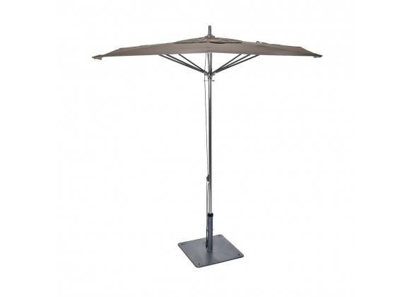 Woodard Canopi Grace 9' Square Flat Umbrella with Sunbrella Marine Fabric - Front