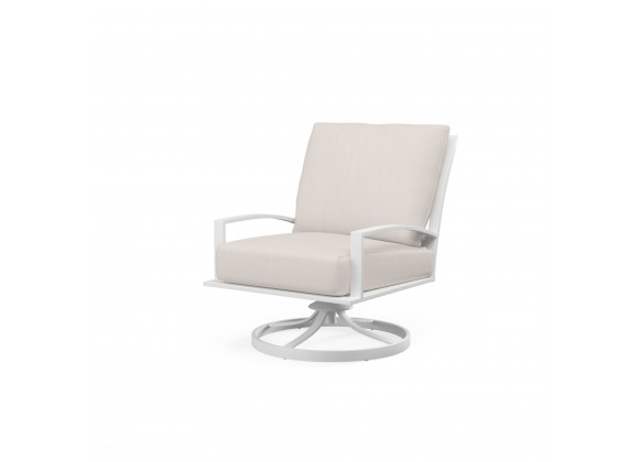 Bristol Club Swivel in Canvas Natural w/ Self Welt - Front Side Angle