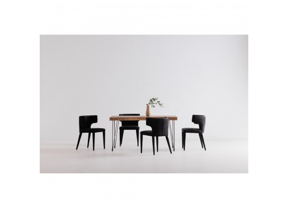 Moe's Home Collection Boneta Small Dining Table - Natural - Lifestyle