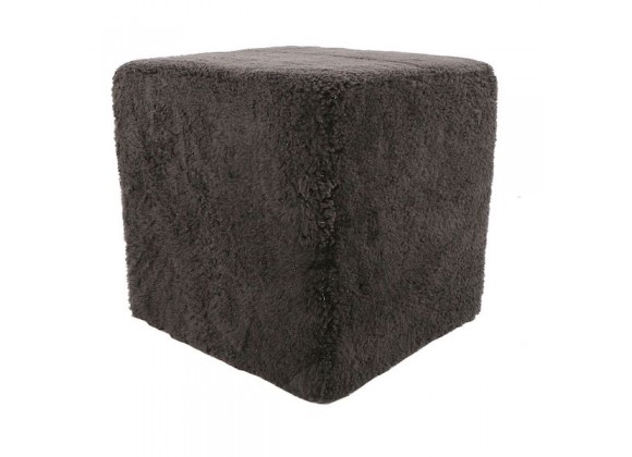 Moe's Home Collection Shepherd Wool Stool - Dark Grey