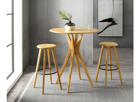Greenington Mimosa Bar Height Table, Caramelized - Lifestyle