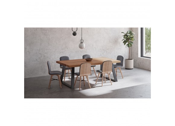 Moe's Home Collection Mila Live Edge Rectangular Dining Table - Lifestyle