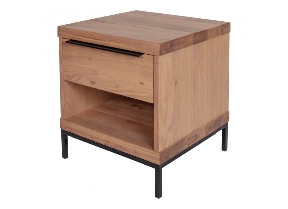 Moe's Home Collection Montego One Drawer Nightstand - Front Side Angle