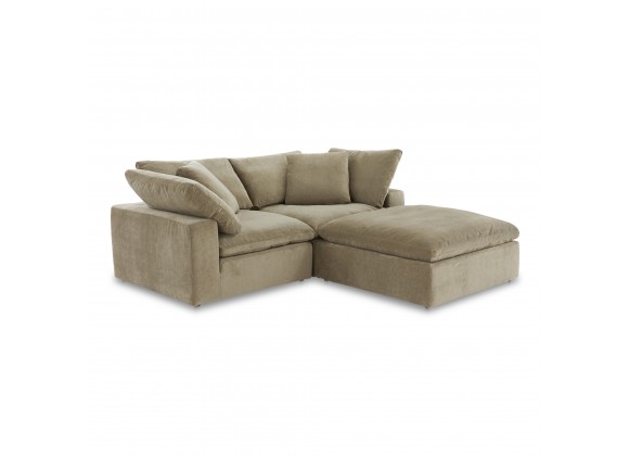 Moe's Home Collection Terra Nook Modular Sectional, Desert Sage - Front Side Angle