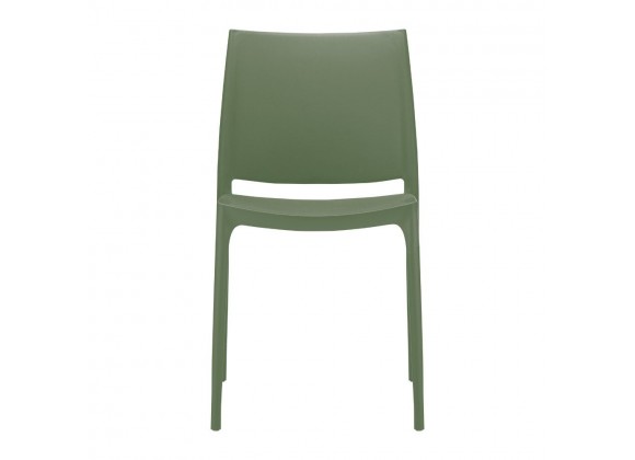 Compamia Maya Dining Chair Olive Green- Set of Two, Front Angle