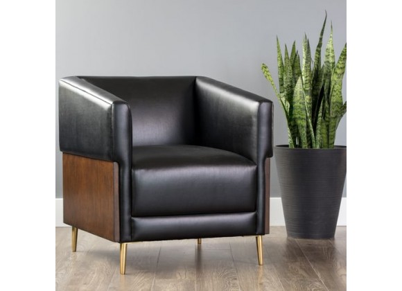 Sunpan Shylo Lounge Chair - Castillo Black - Lifestyle