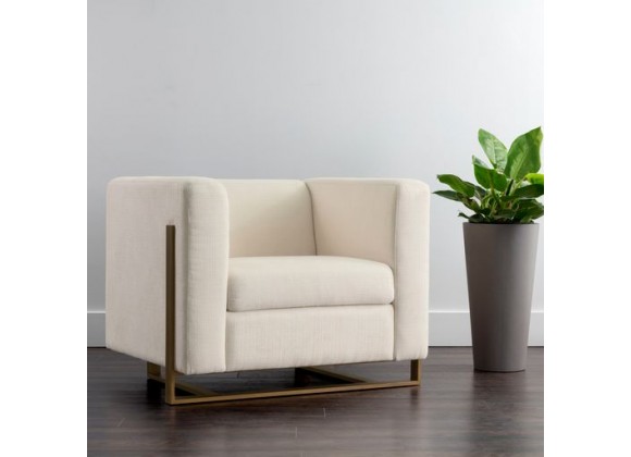 Sunpan Penley Armchair - Zenith Alabaster - Lifestyle