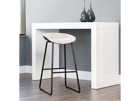 Sunpan Skylar Barstool - Polo Club Stone / Dillon Thunder - Lifestyle