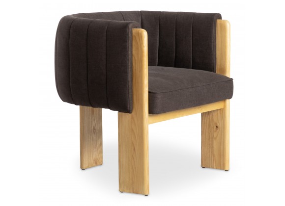 Moe's Home Collection Sofi Accent Chair, New Earth - Front Side Angle