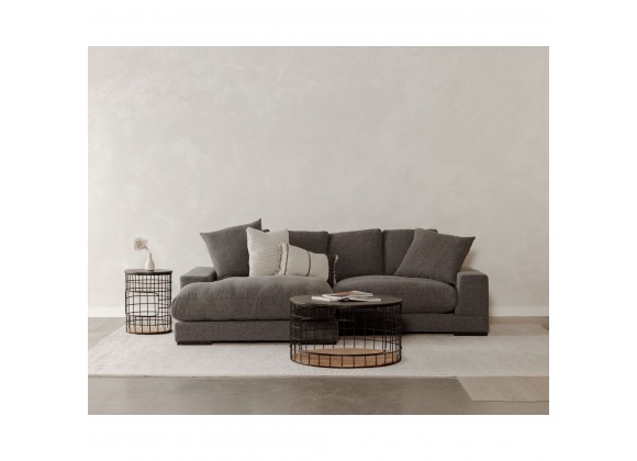 Moe's Home Collection PLUNGE SECTIONAL ANTHRACITE - Lifestyle