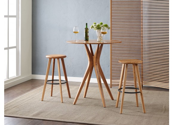 Greenington Mimosa Bar Height Stool, Caramelized - Set of Two - Lifestyle