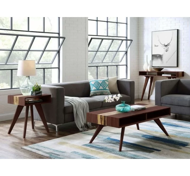 Greenington Azara Tiger Console Table, Sable - Lifestyle