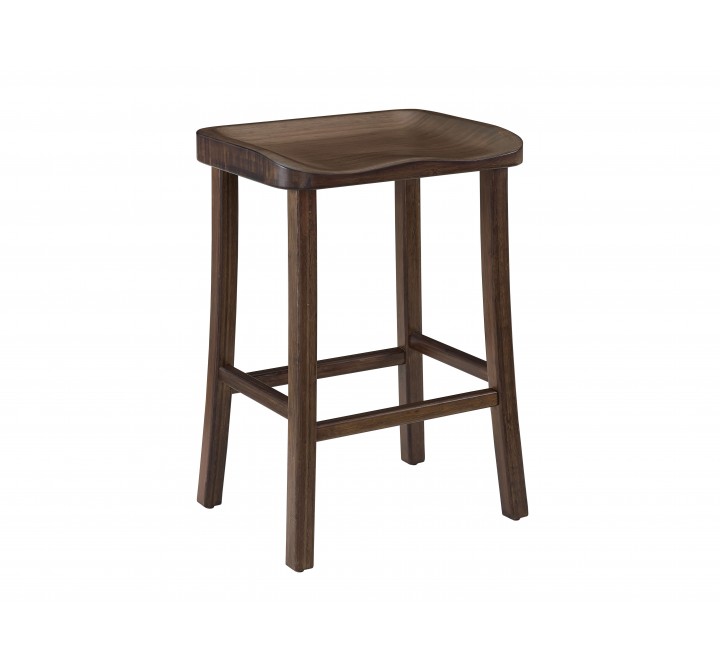 Greenington Tulip Counter Height Stool Black Walnut - Set of Two- Front Side Angle