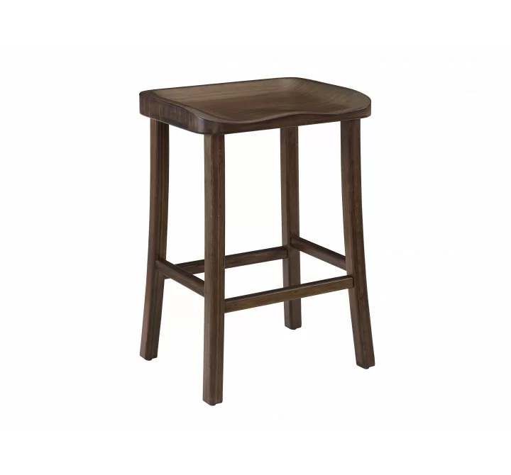 Greenington Tulip Counter Height Stool Black Walnut - Set of Two- Front Side Angle