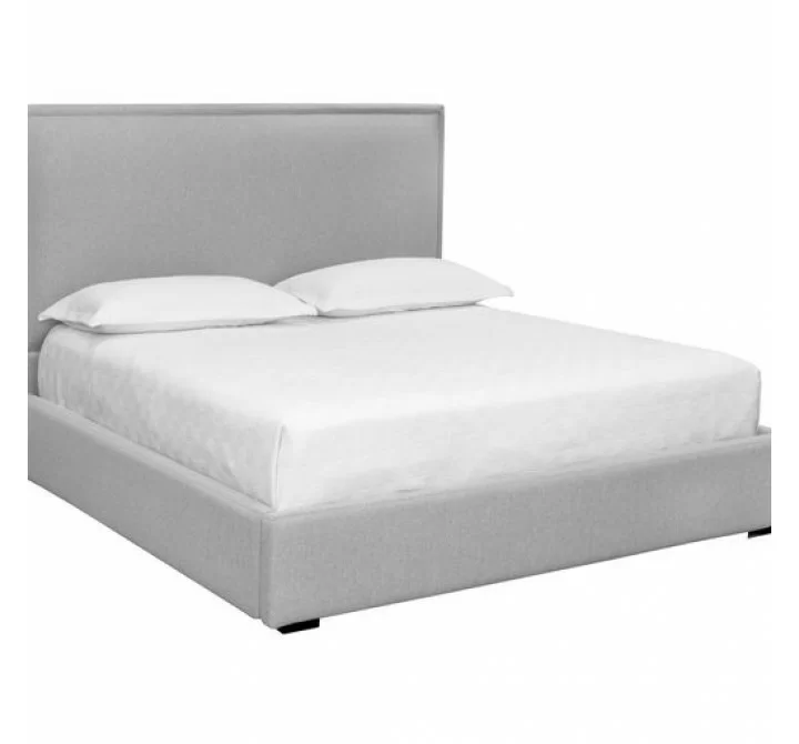 Sunpan Rita Bed King Liv Dove - Front Side Angle