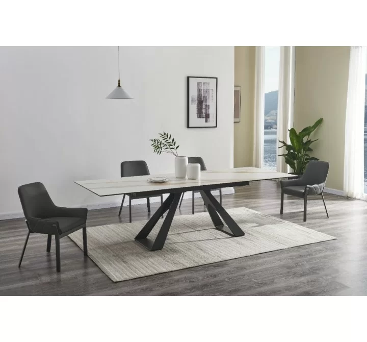 J&M Furniture Swan Extension Table 