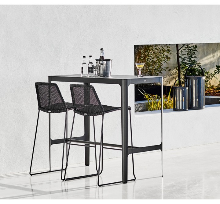 Cane-Line Breeze Bar Chair Stackable - Back View
