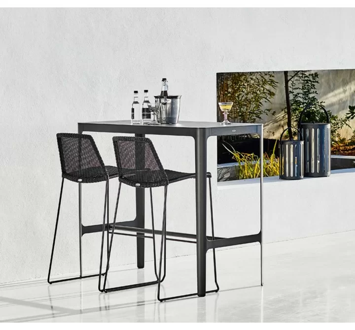 Cane-Line Breeze Bar Chair Stackable - Back View