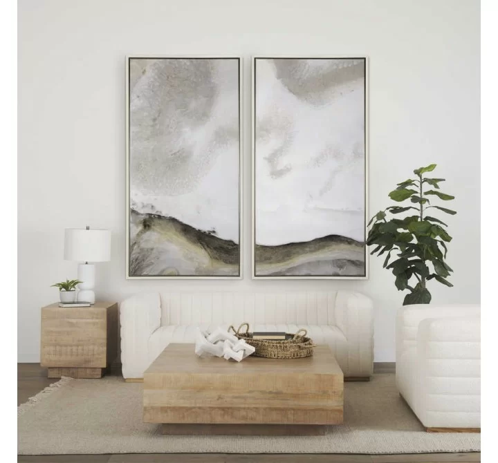 Mercana Hayden  Light Brown Wood Square Coffee Table 