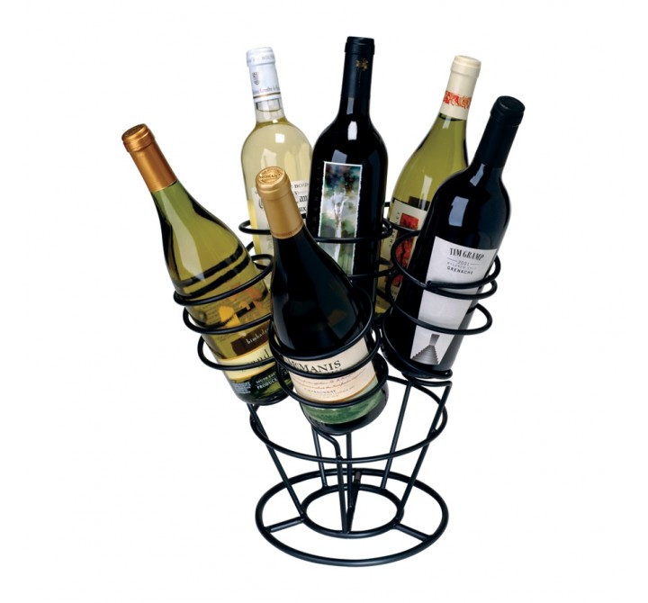 Oenophilia Bottle Bouquet in Black - Front with Bottles