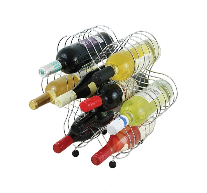 Oenophilia Atomic Wine Rack - With Bottles