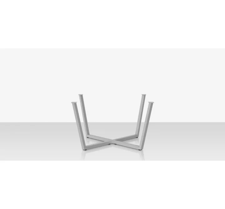 Source Furniture Contemporary Flat X 49 Style Dining Table Base Front