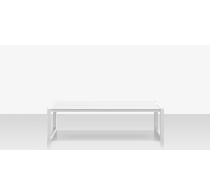 Source Furniture Iconic Aluminum Small Rectangular Coffee Table  