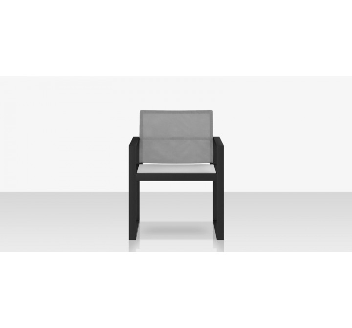 Source Furniture Iconic Aluminum Sling Dining Arm Chair 