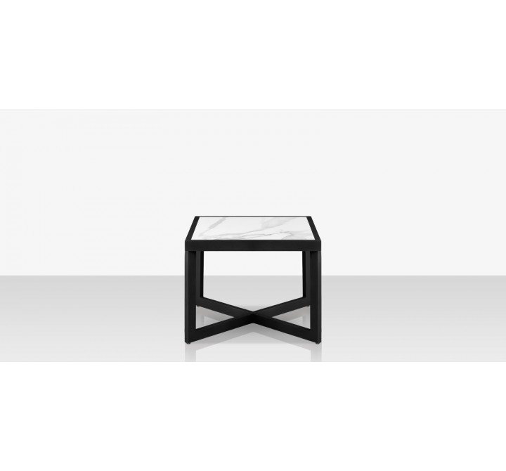 Source Furniture Iconic Aluminum Large 26'' Wide Square Side Table 