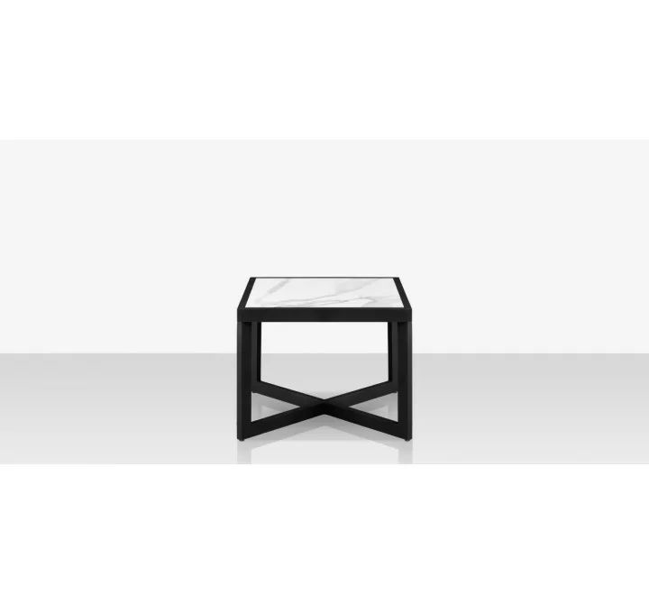 Source Furniture Iconic Aluminum Large 26'' Wide Square Side Table 