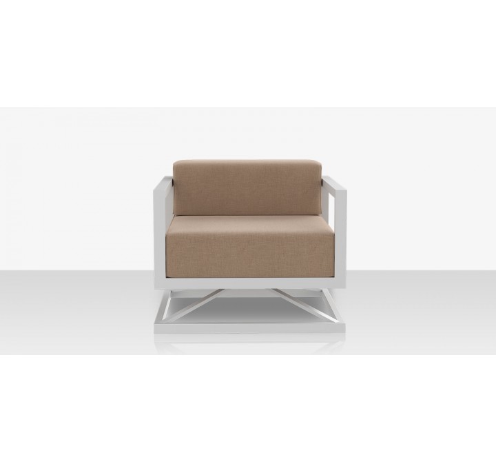 Source Furniture Iconic Aluminum Swivel Club Chair 