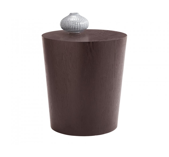 Montague End Table - Espresso - With Decor