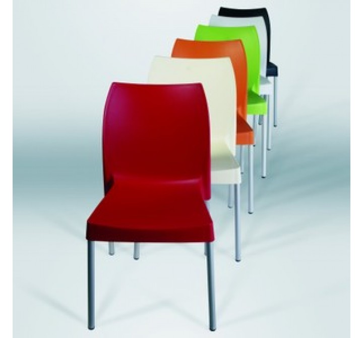 Resin Outdoor Dining Chair - Apple Green