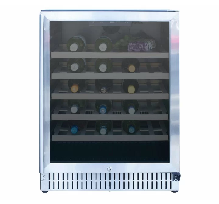 TrueFlame 24" Outdoor Rated Wine Cooler - Front and Closed