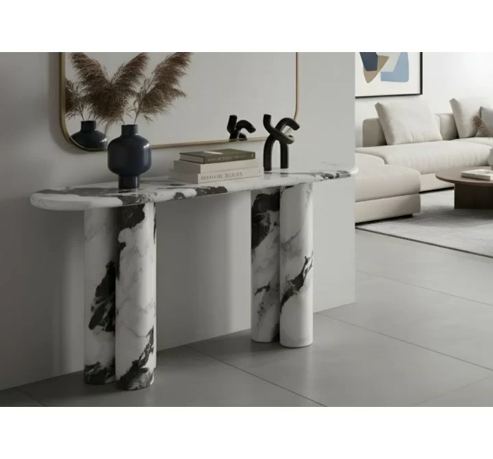 Bianco Console in White- Lifestyle