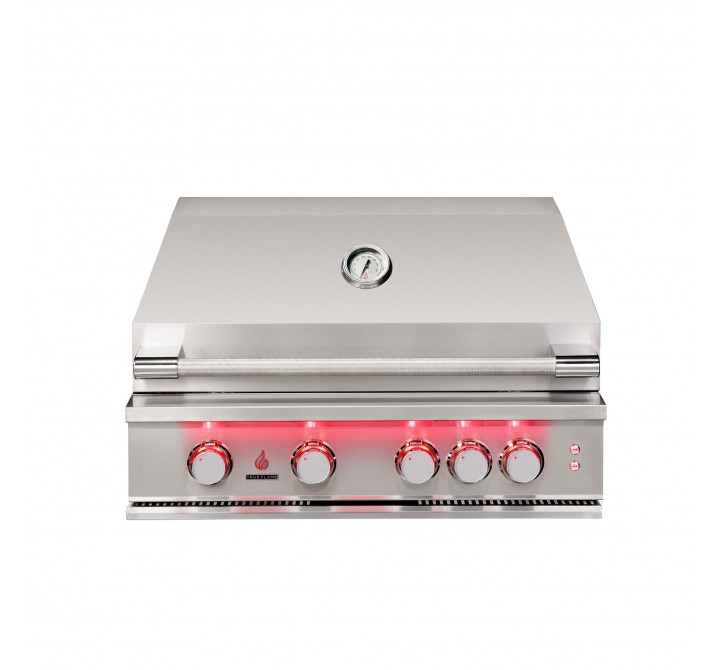 TrueFlame 32" 4 Burner Gas Grill - Front and Closed